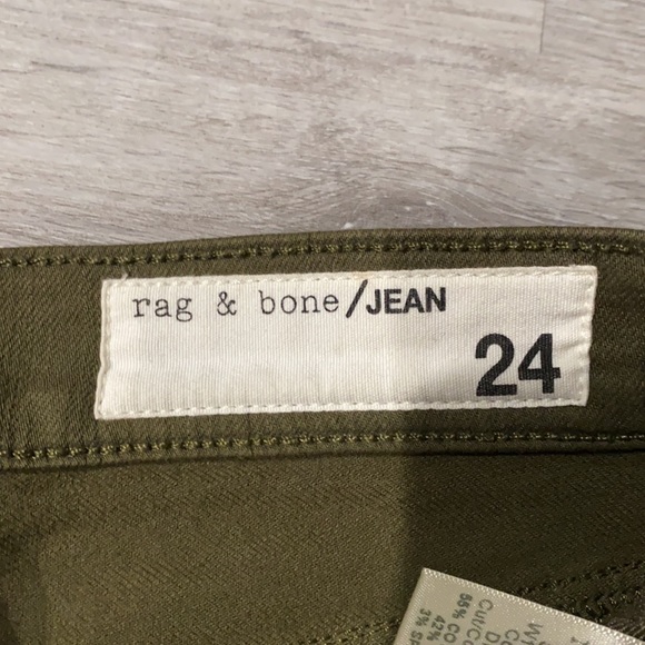 Rag and bone skinny hunter green jeans - Picture 2 of 5